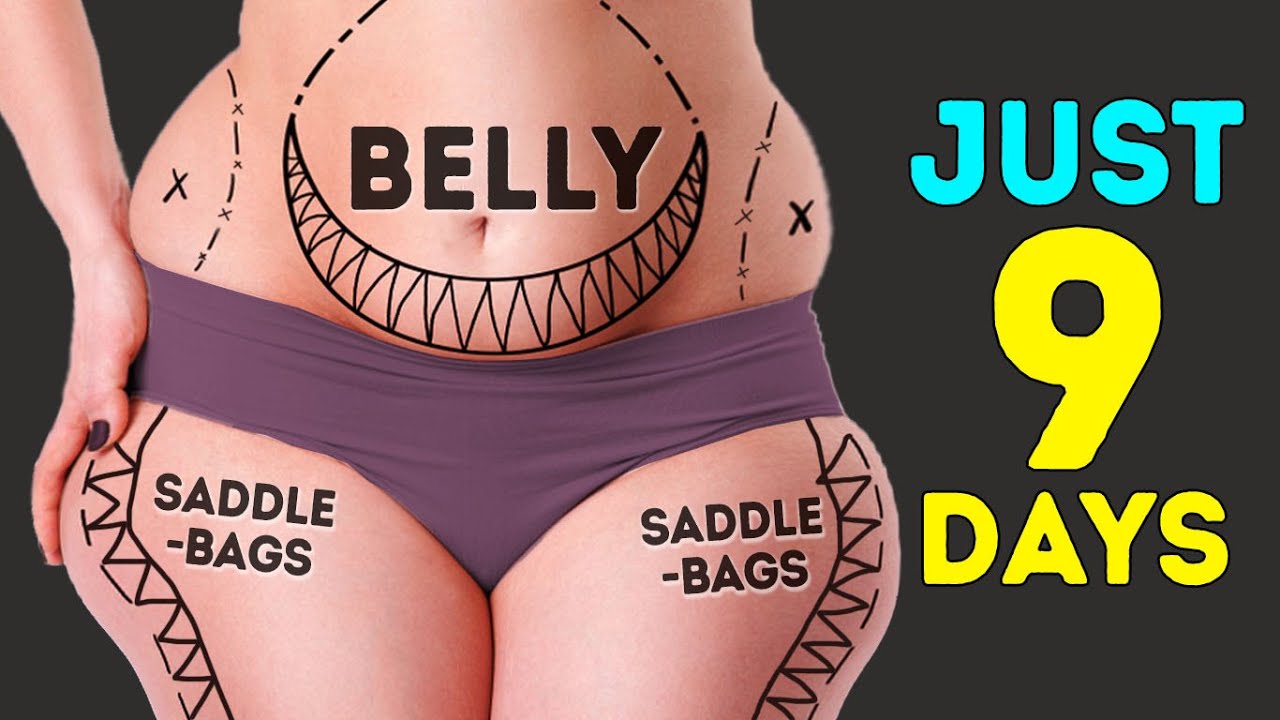 SADDLEBAGS + LOWER BELLY Fat | 9 Days 2 in 1 Challenge