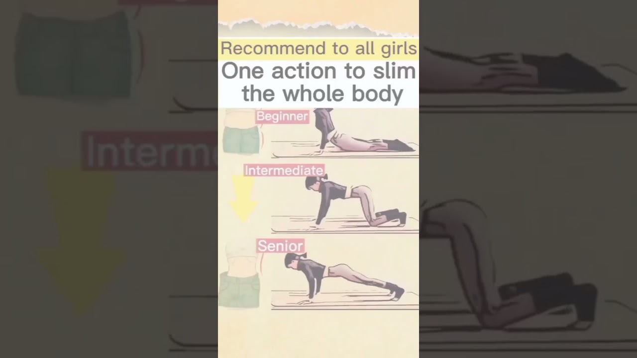 recommended exercise for women || One action to slim the whole body_ #health #healthfly #workout