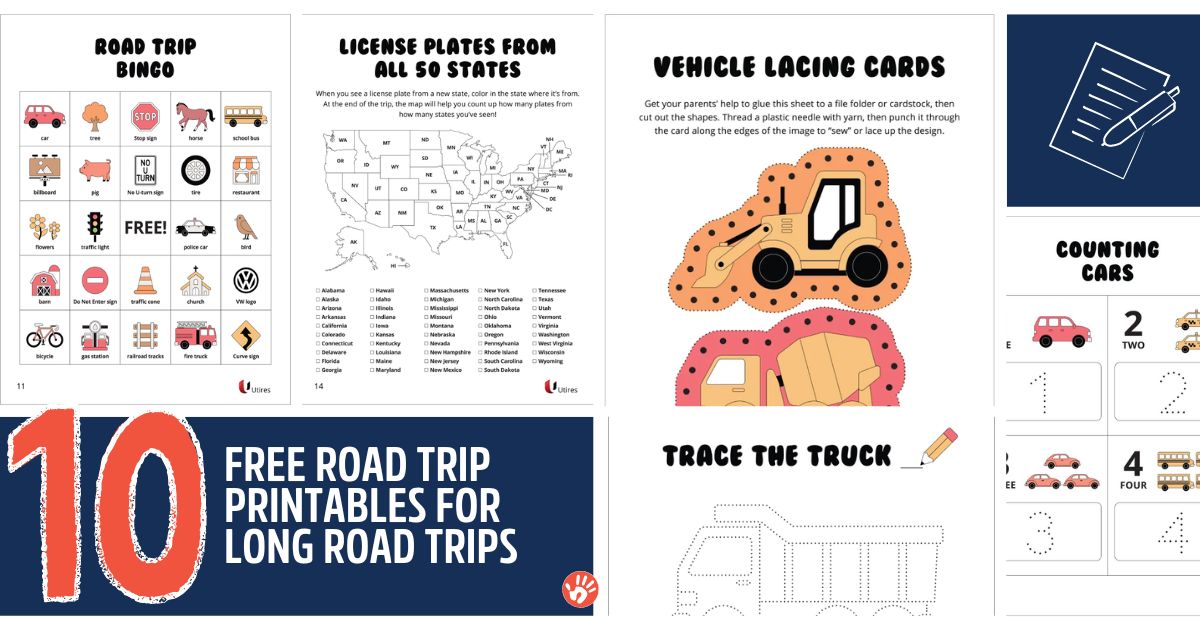 10 Free Road Trip Printables for Long Car Rides