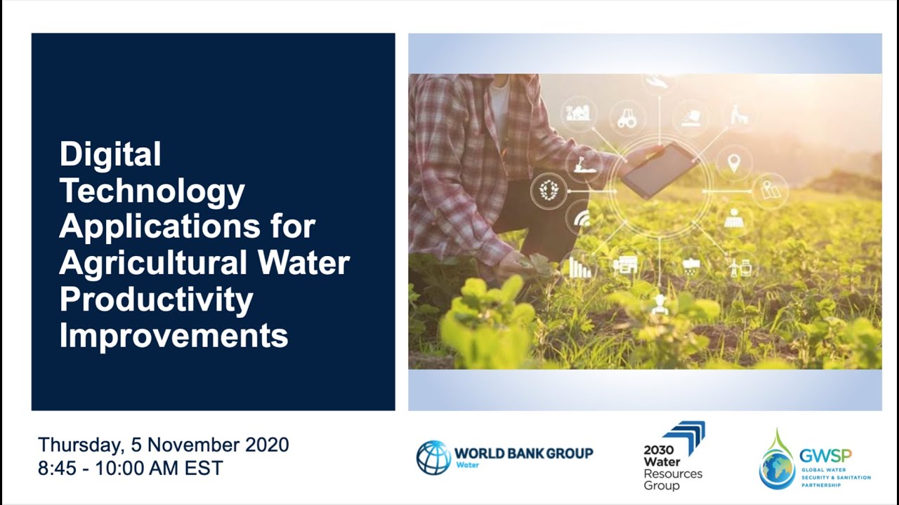 Webinar | Digital Technology Applications for Agricultural Water Productivity Improvements